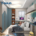 Simple Bedroom Wardrobes Modern simple children bedroom wardrobes with desk Manufactory